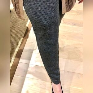 JJill Black and Gray Ponte Leggings
